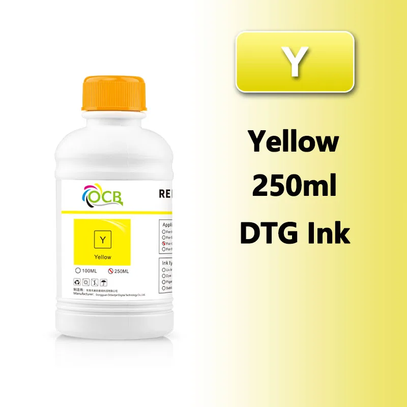 5Colors/Set 250ml DTG Textile Ink for Epson L1800 L800 R330 1390 1400 1410 R1900 DX4 DX5 DX6 DX7 Printhead & DTG Printer