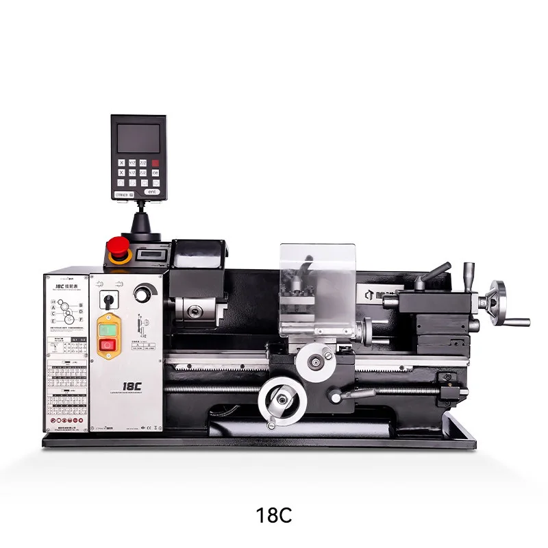 18C Compact Home Lathe, Micro-Part Machining Lathe, Desktop Lathe, Educational Lathe, Small Machine Tool 220V(Customized)