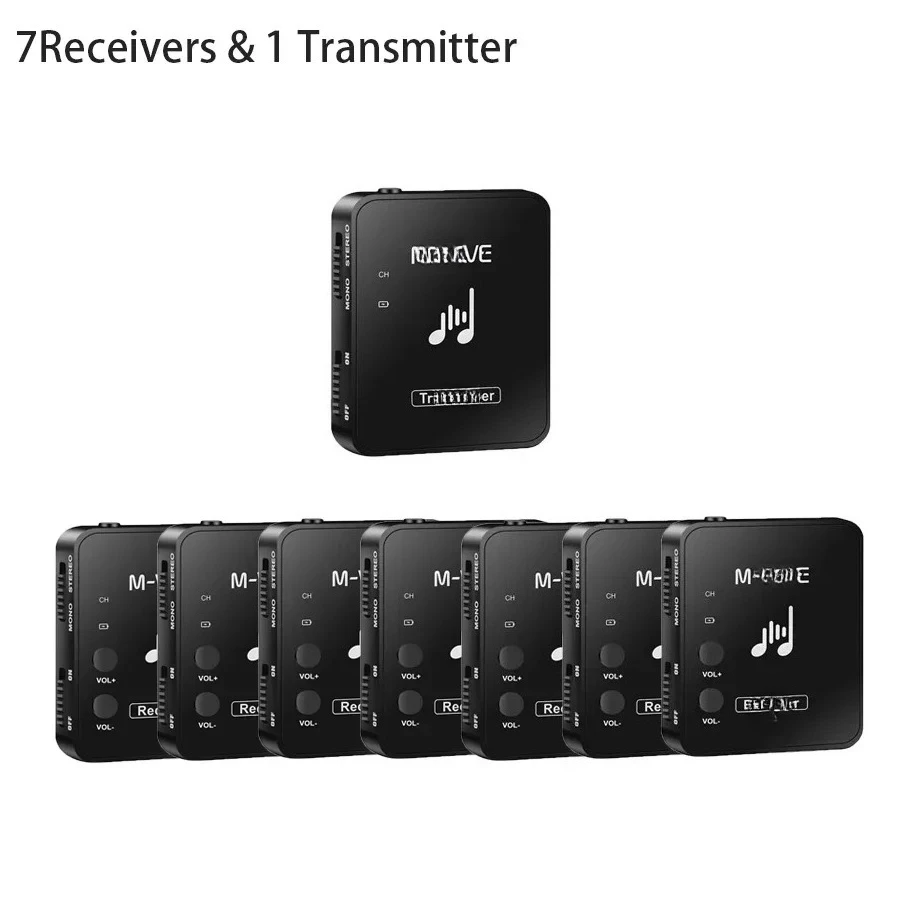 ل M-Vave Wp-10 2.4G سماعة لاسلكية رصد سماعة نظام لاسلكي سماعة قابلة للشحن جهاز ريسيفر استقبال وإرسال ستيريو M8