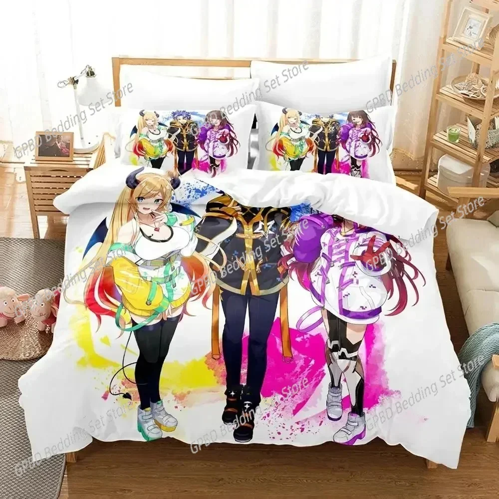 

Print Anime Roboco-san Comfortable Duvet Quilt Cover Pillowcase Bedding Set Children Bedroom Decoration Home Textile