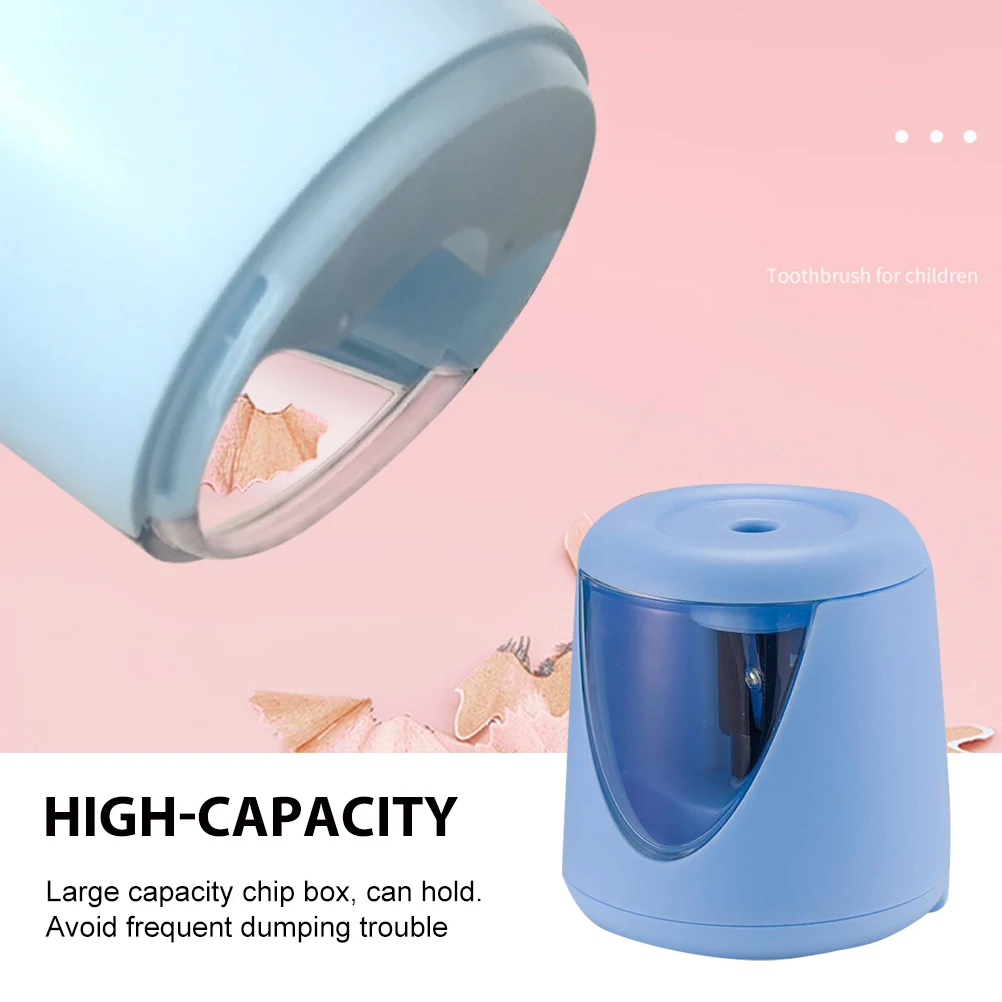 

Electric Pencil Portable Office Stationery for Kids ABS Adorable Pencil Sharpener Safe Desk School Office Supplies