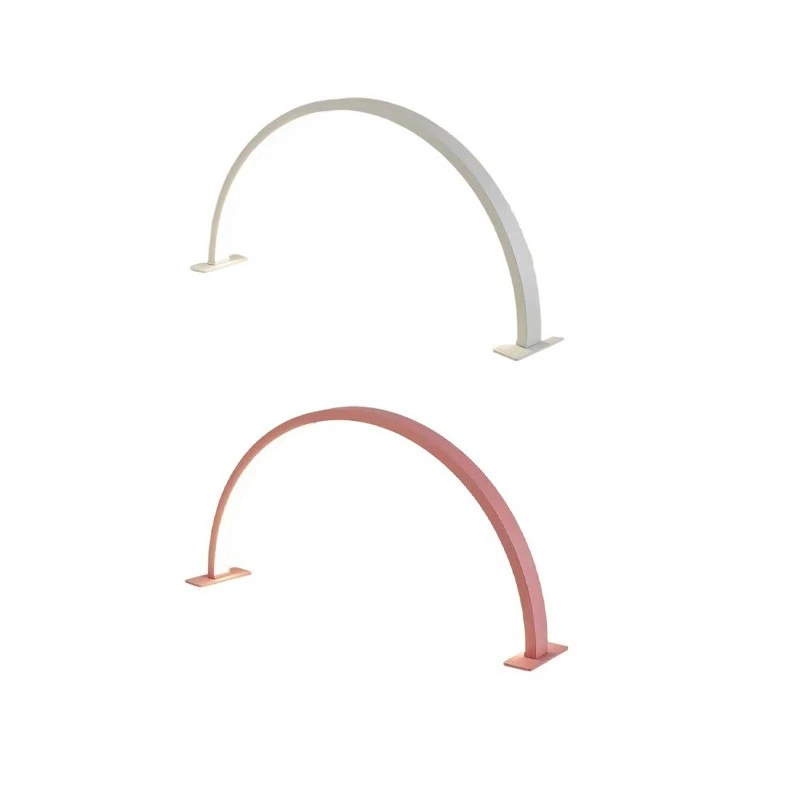 نصف القمر على شكل حرف U مسمار مصباح صالون تجميل بسيط LED الجدول مصباح مسمار مصباح الجدول مصباح مسمار الفن معدات مسمار المساعدة