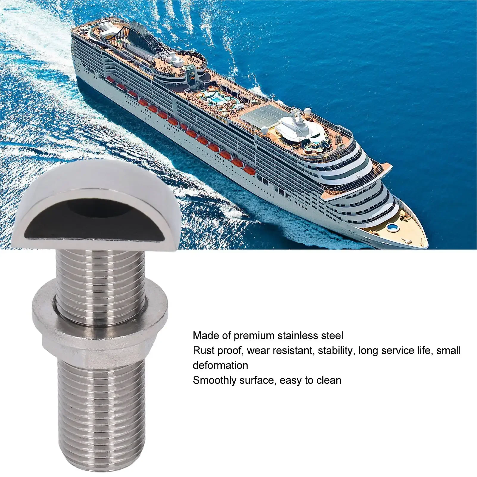 Stainless Steel Marine Vent – Easy-Clean Replacement for Boat/Yacht Fuel Tanks (Durable, Corrosion-Resistant)