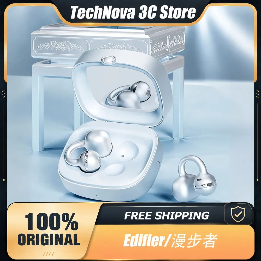Edifier Clip-on Bluetooth Earphones, Yueying Model, Open-ear, Built-in Mirror, Bluetooth 6.0, Long Battery Life, Gifts Edifier