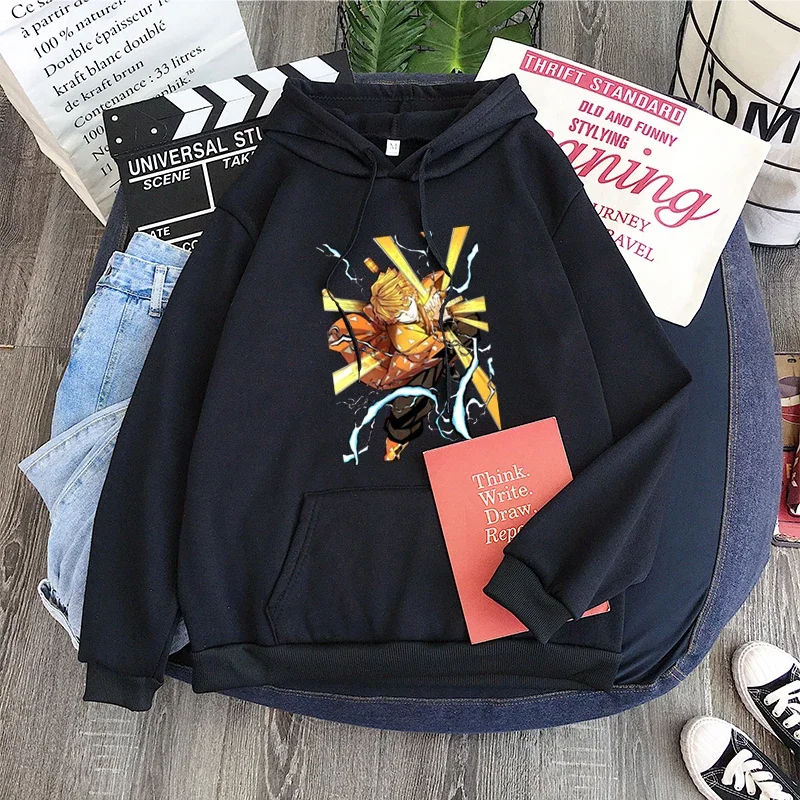Agatsuma Zenitsu Devil Killer graphic hoodie men's streetwear comfortable Harajuku fashion casual hoodie