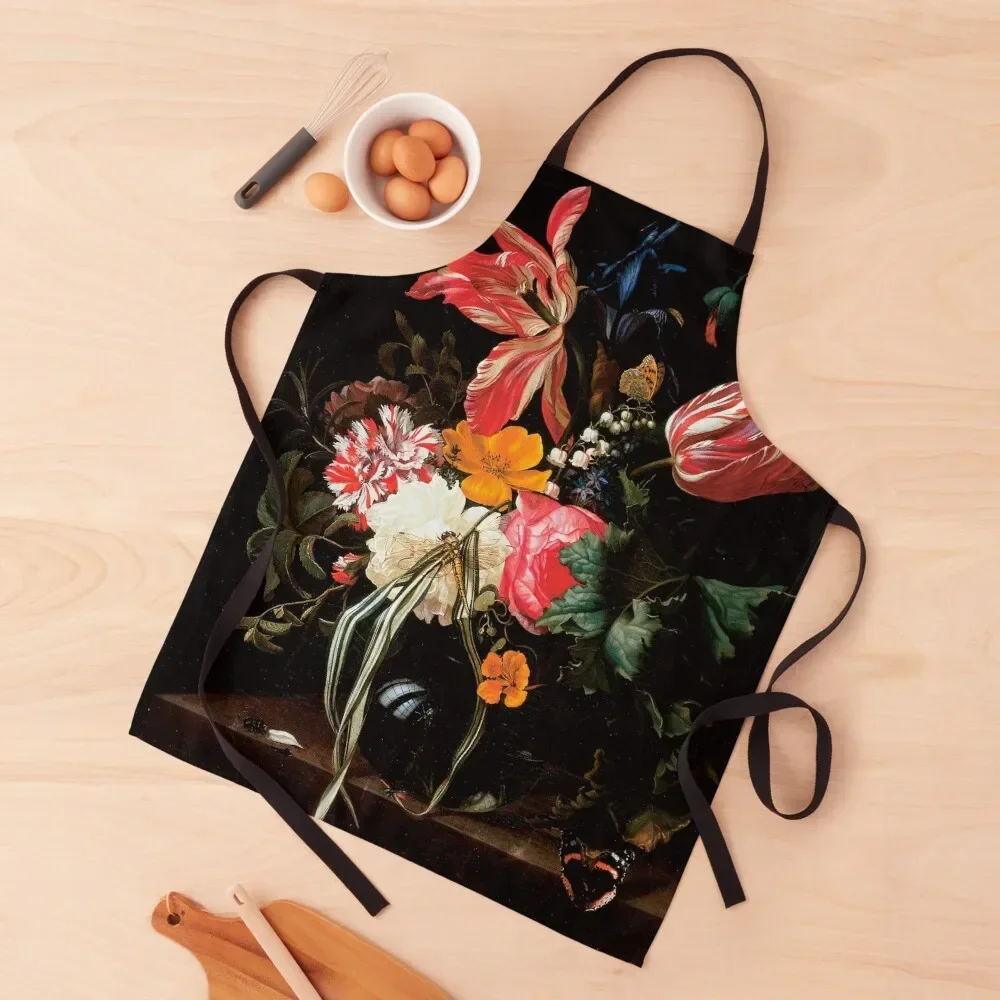 Still Life Flowers by Maria van Oosterwijck Apron cleanings household woman Barber Kitchen And Household Goods Apron