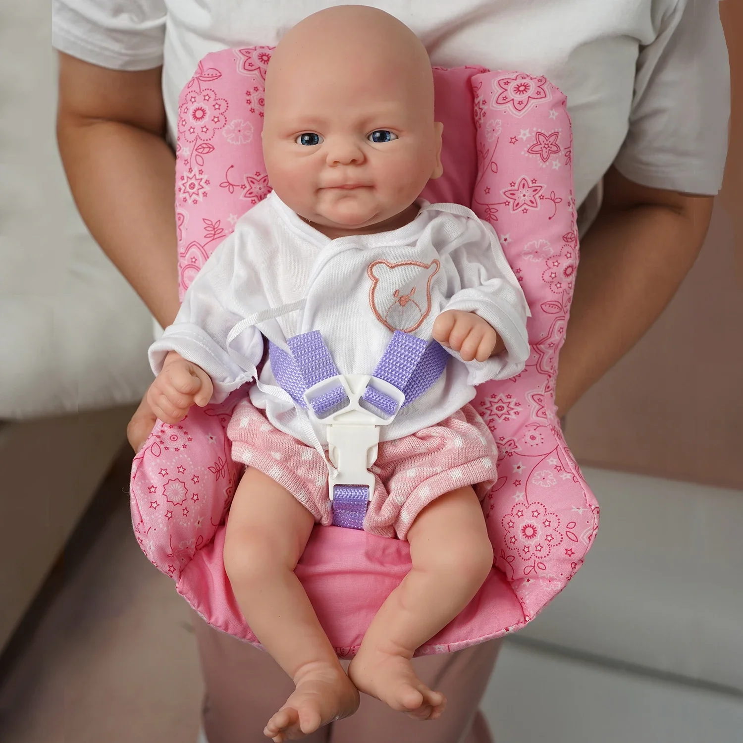 

Bebe Reborn Girl Full Body Solid Silicone Handmade Painted Lifelike Real Corpo De Silicone Baby Girl Doll