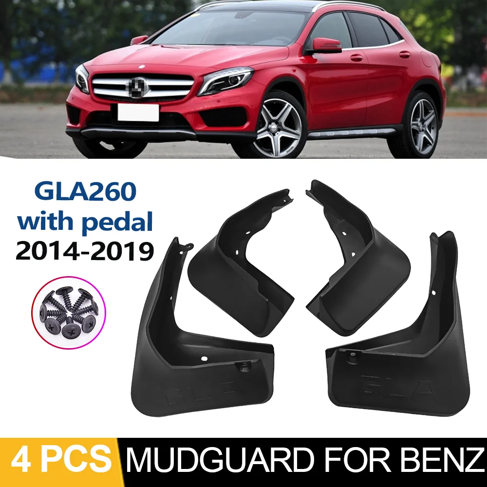 

Front Rear Splash Guards Fenders Accessories 4PCS Mudguards for Mercedes-Benz GLA260 2014 2015 2016 2017 2018 2019 Mud Flaps
