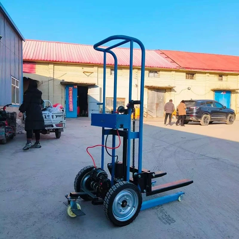 Mini Hydraulic Truck Lifting Crane Electric Hand Pallet Portable Stacker Forklift Trolley Truck Heavy Duty Price