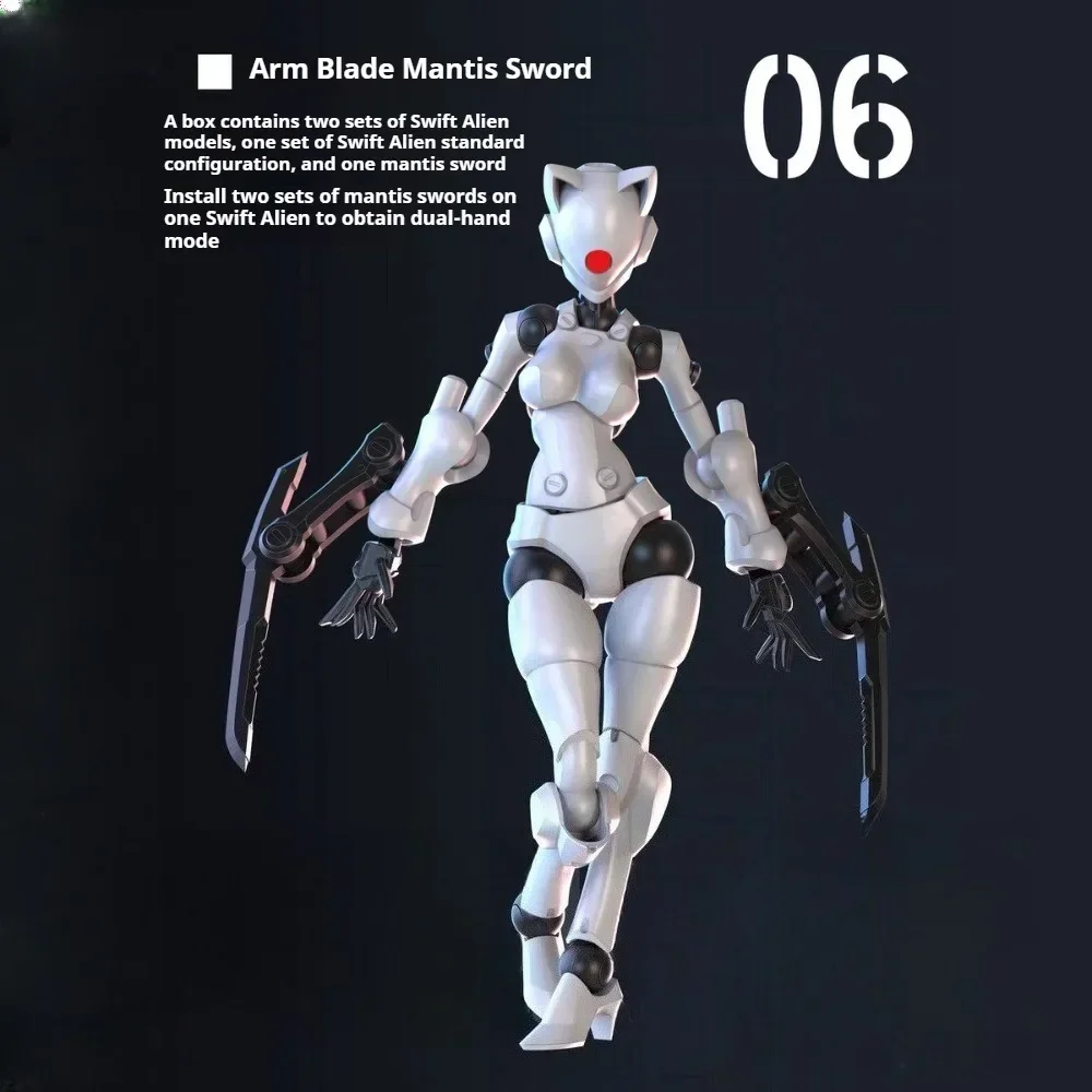 SHEIK MAINLAND 3MIN PROJECT 3,75 Zoll Super Bewegliche Actionfigur Swift Female Mutant Hochdetailliertes DIY-Montagemodell zum Sammeln – Detail 15