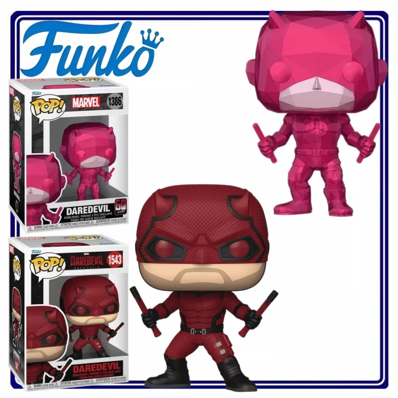 

Funko POP Marvel Daredevil Vinyl Figure Collectible Ornament Home Decor Gift for Fans Exclusive Desktop Display Showcase Model