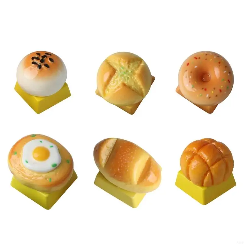 Resin Keycap with Eggs Yolk Pastry Design Keycap Perfect for Customizing MX Switches Keyboards 83CF