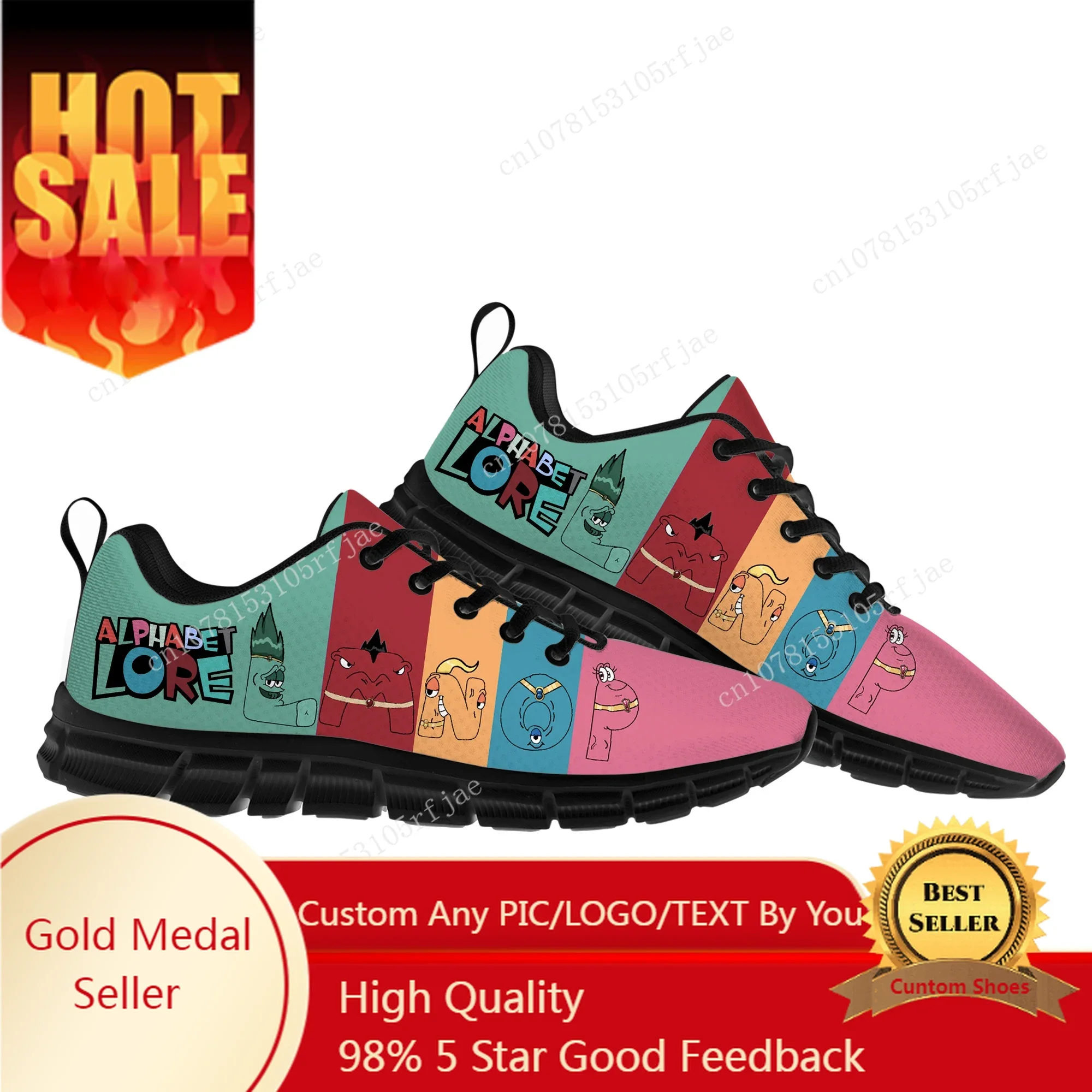 

Alphabet Lore Sports Shoes Cartoon Game Mens Womens Teenager Children Custom Sneakers Sneaker Custom Built Shoes