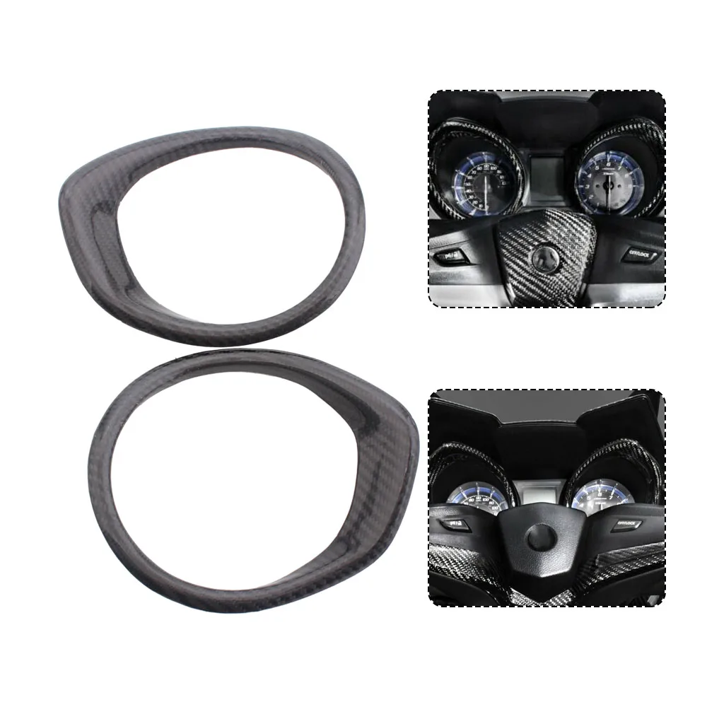 

Motorcycle Part Real Carbon Fiber Inner Fairing Speedometer Tachometer Ring Cover Trim For YAMAHA TMAX 530 TMAX560 SX DX TechMAX