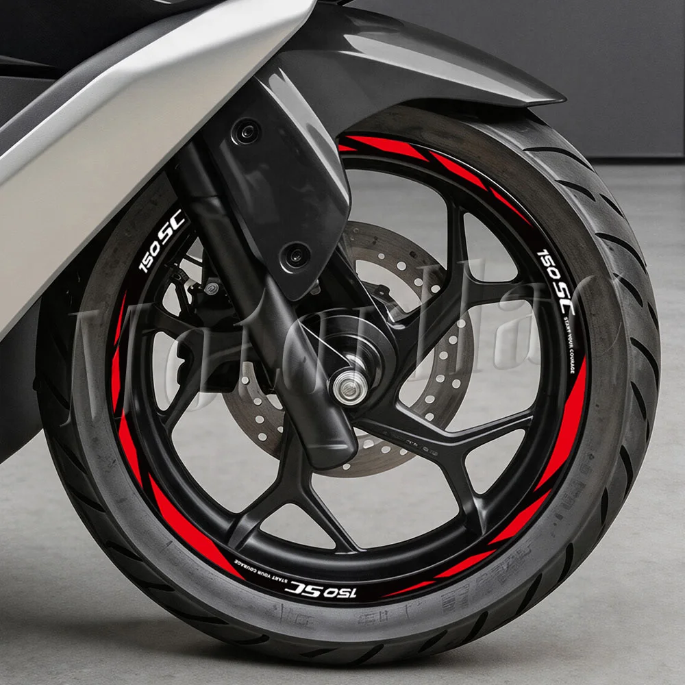 Motorrad-Radaufkleber Roller-Felgenstreifen Dekor Zubehör für CFMOTO 150SC 150 SC – Detail 3