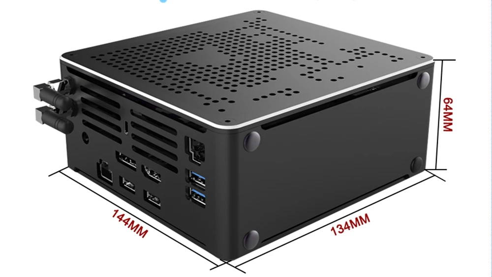 Yohirs Intel Xeon W-10885M E3-1545M V5 2176M 2286M 2LAN Mini PC Windows11 ECC RAM M.2 NVME 4K DP HD2.0 Game Computer PC WiFi