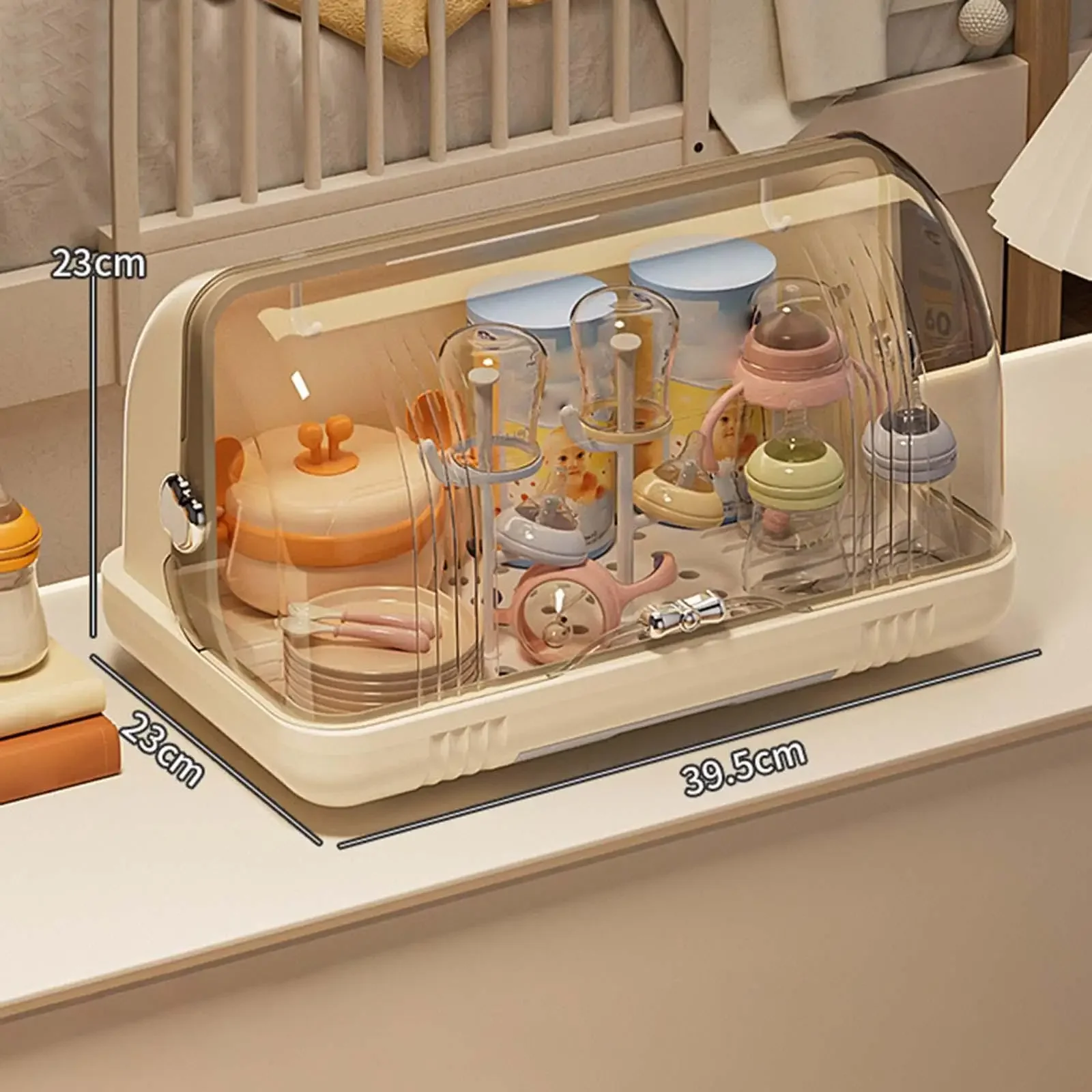 

Сушилка для хранения посуды, контейнер для домашнего использования с прозрачной крышкой CupNice