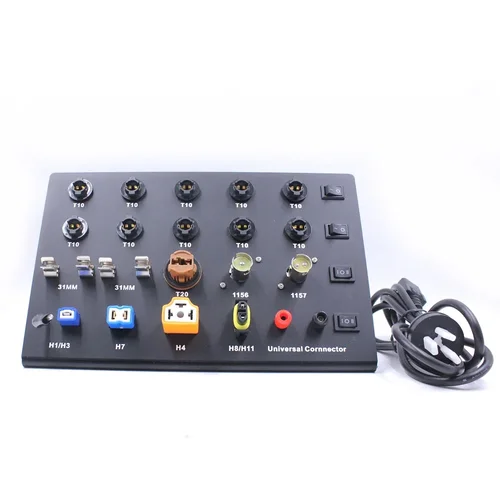 Imagen 2 del producto Tablero de prueba para faros T5, tablero de visualización de bombillas Led T10 T20 1156 1157 H1 H7 H11 9005, tablero de prueba de bombillas Led, faro W5w, bombilla Led