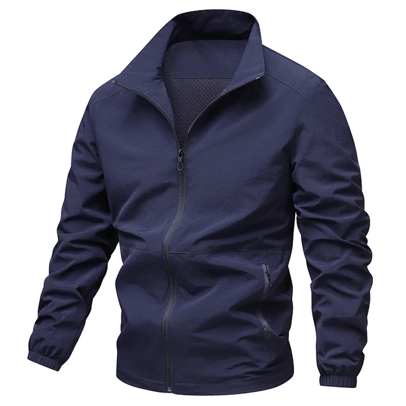 Outdoor Gym Jogger Sport Hiking Running Coat Men Clothing Spring Lightweight Varsity Jacket Men Summer Windbreaker Bomber Jacket