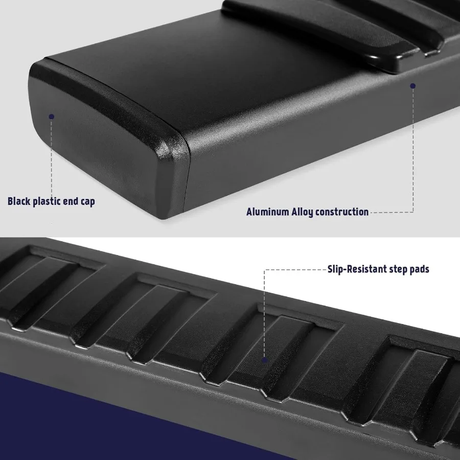 6 لوحات تشغيل متوافقة مع 2009-2014 Ford F-150 Super Cab - قضبان جانبية Nerf من سبائك الألومنيوم للمركبات مع 2 #2