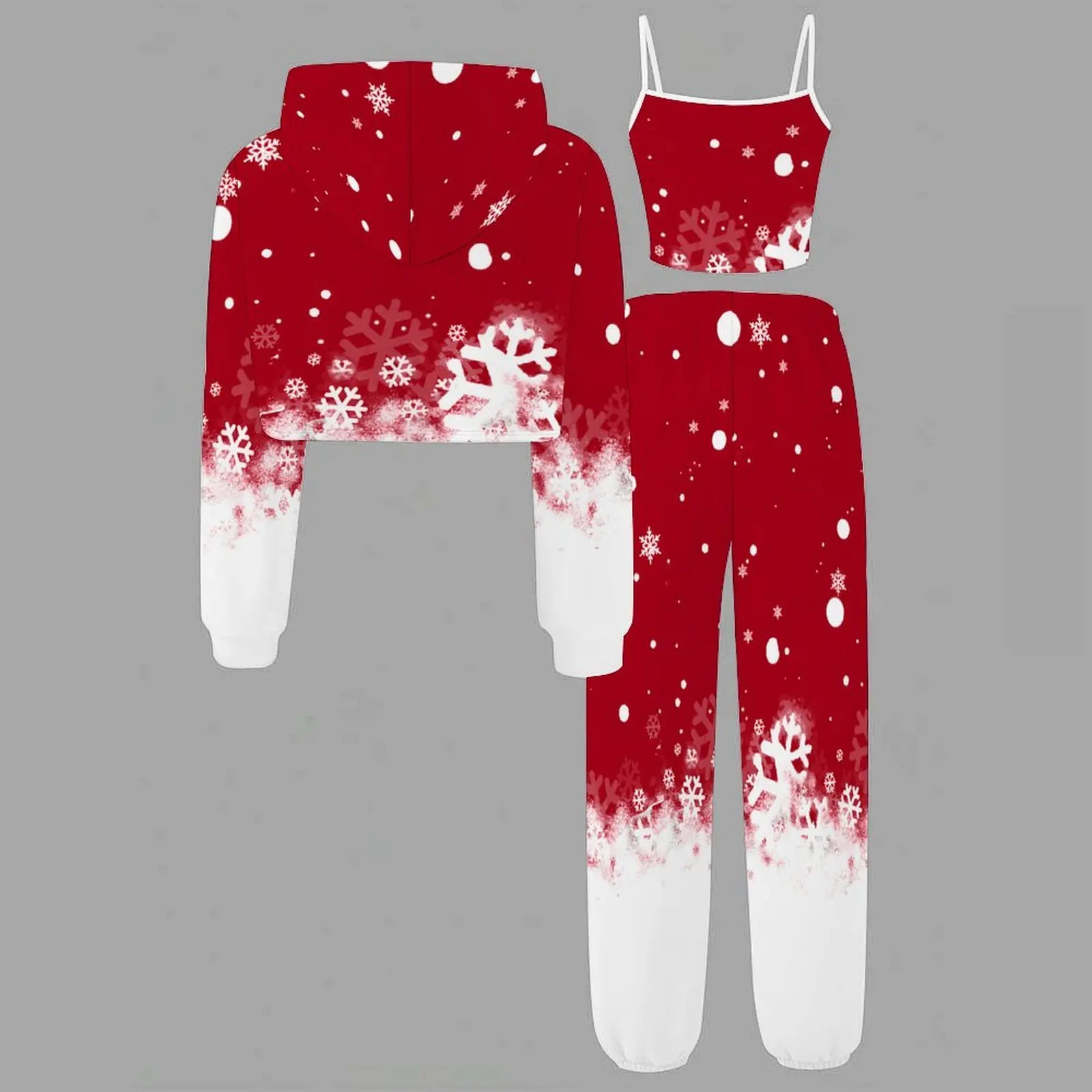 Kids Sweet Print Three Piece  Adorable Soft Skin-friendly Breathable Coat Fashion Casual Vest Daily Vacation Beach Sweatpants