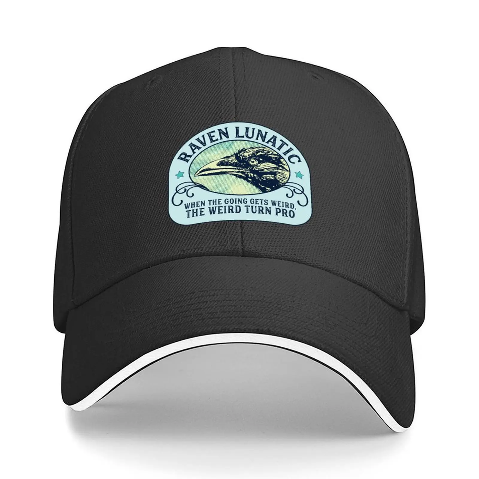 

Raven Lunatic - When the going gets weird, the weird turn pro - Hunter S Thompson Quote Baseball Cap Luxury Hat Male Women's