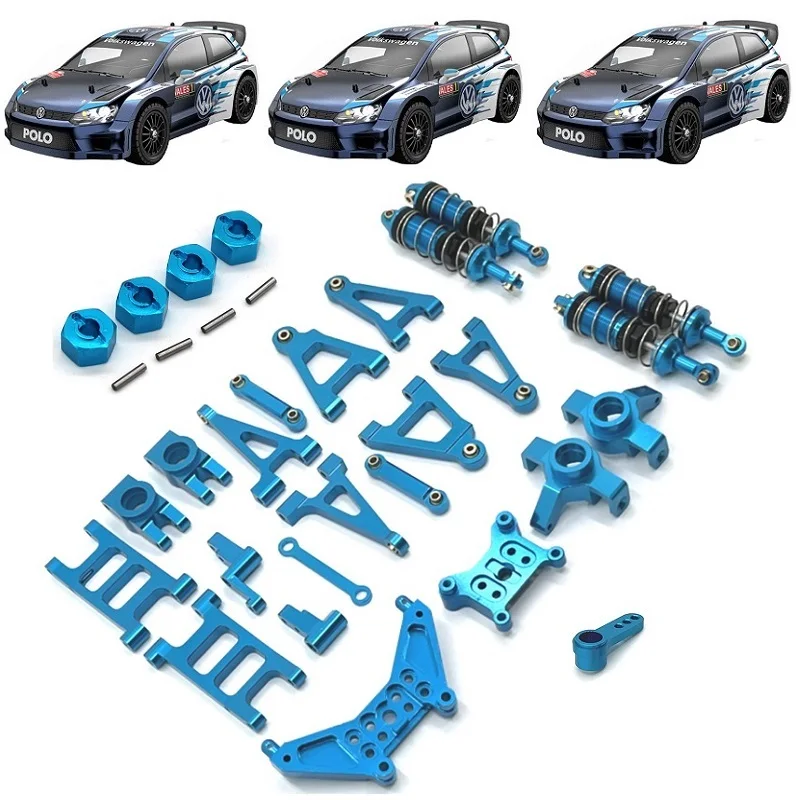 MJX 1/14 14304 RC Auto-onderdelen Auto Upgrade OP Modificatie Metalen onderdelen Schokdemper Stuur Trekstang Swing Arm Wave Box Onderdelen 1