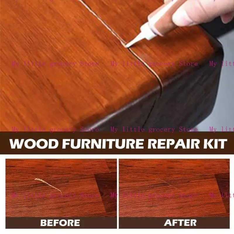 D5BD Repair KitsFloor Repair Filler and Touch Up Marker for Wooden Door, Floor, Table, Cabinet Easy to Use