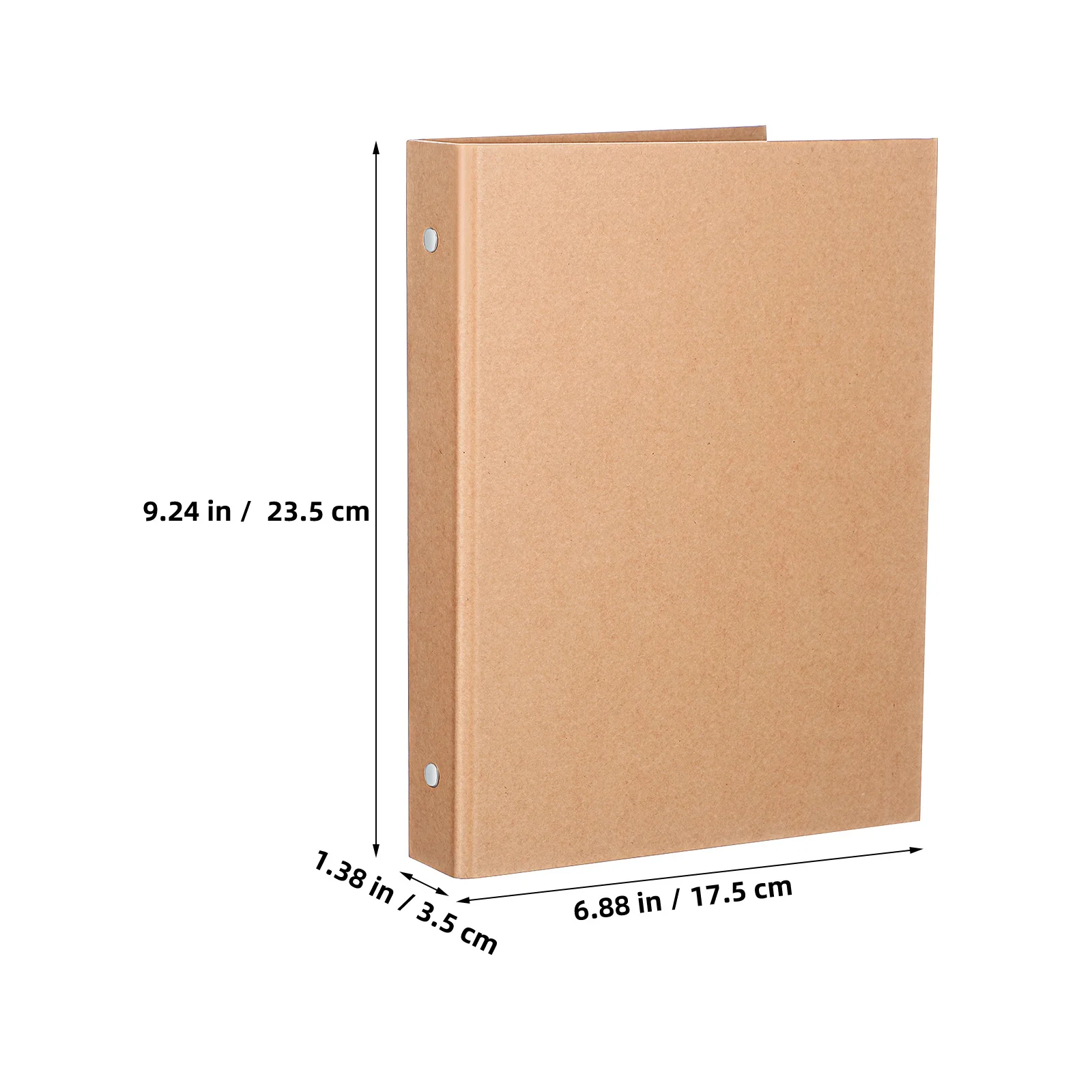Raccoglitore in carta Kraft Cover A5 Notebook riutilizzabile a 6 anelli Shell Resistente allo sporco Planner Organizer Regalo Squisita fattura