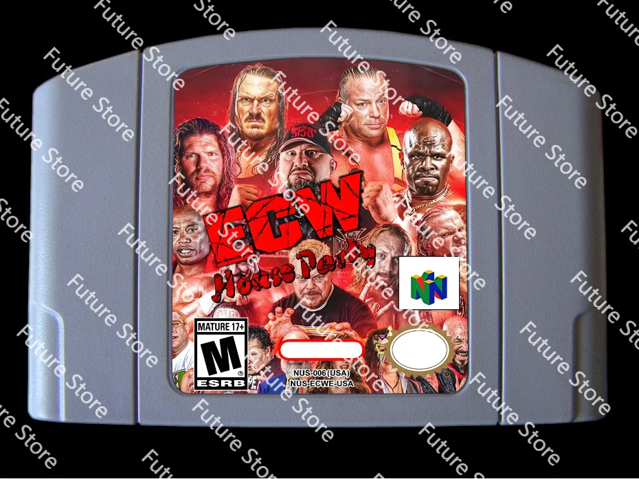 ألعاب 64 بت ** حفلة منزل ECW (الإصدار الإنجليزي الأمريكي!!)