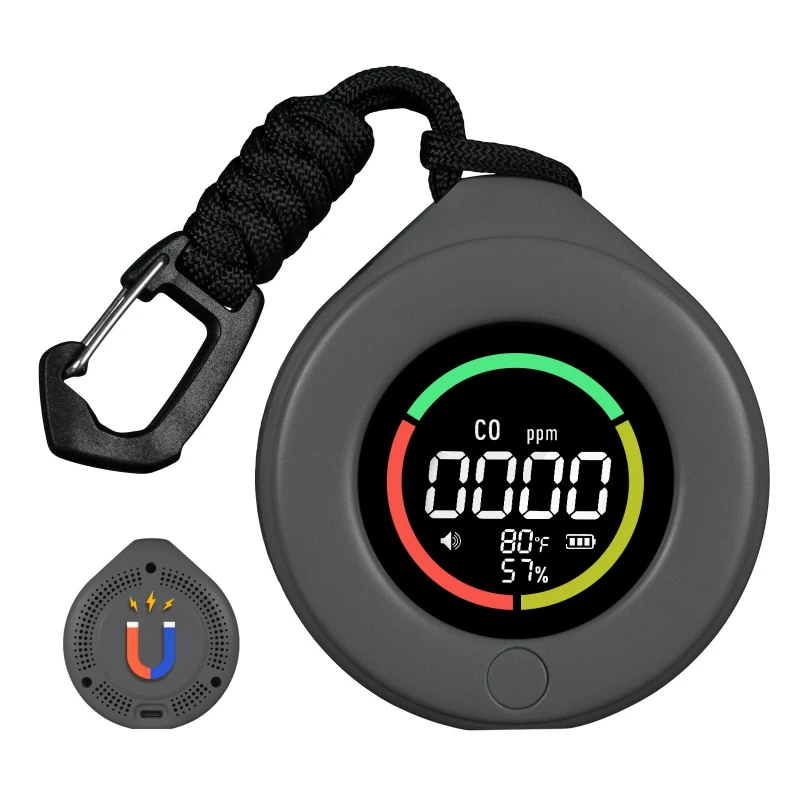 Real-time display of temperature and humidity detector, mini 3-in-1 multi-purpose detector