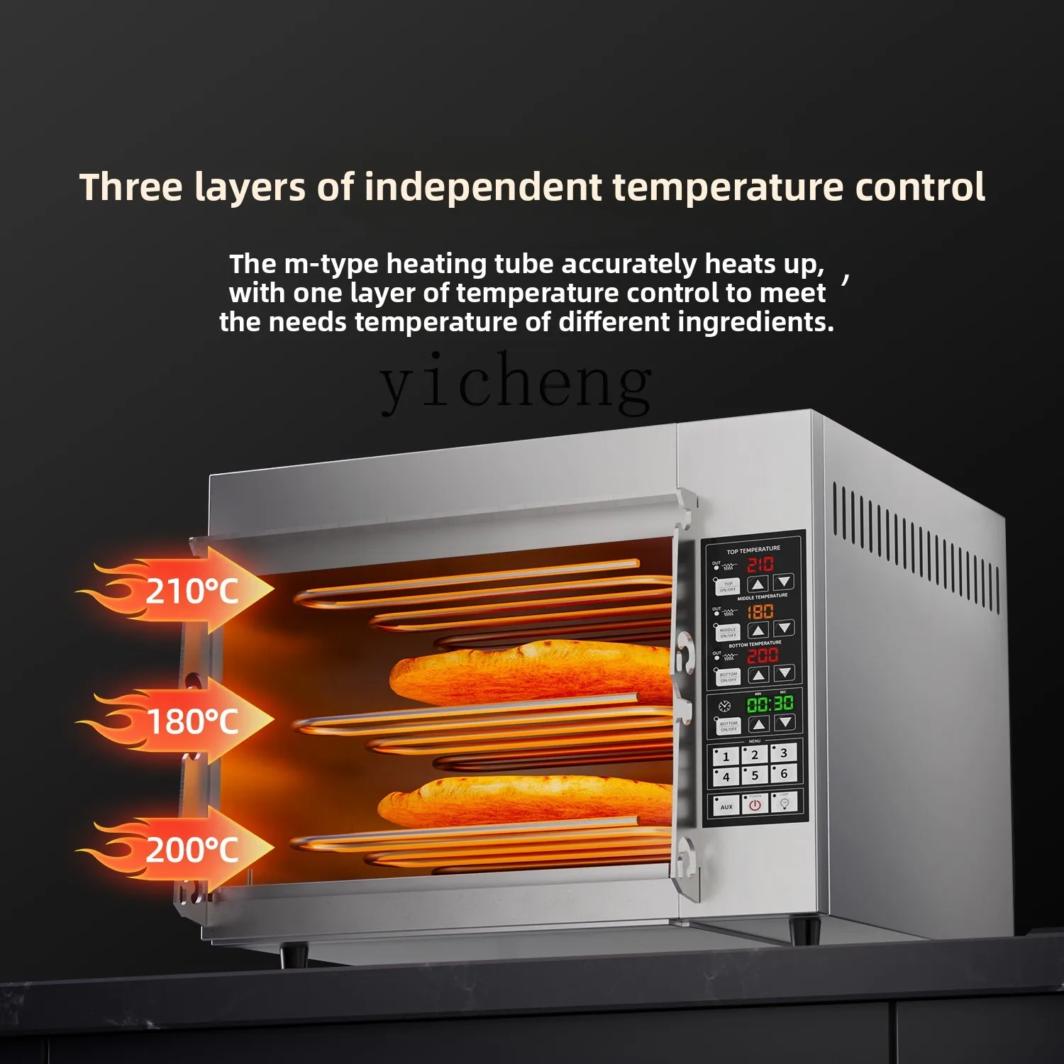 

ZML Electric Oven Commercial Pizza Oven Large Multi-Functional Baking Special