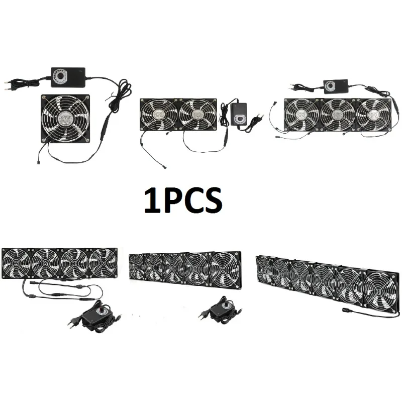 3000RPM Fan Cooling with Controller 12cm 220V Btc Machine Chassis Workstation Cabinet Radiator Server Fan high speed cooling fan