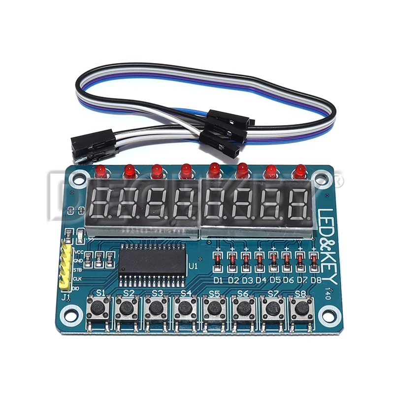 TM1638 Module Key Display For AVR New 8-Bit Digital LED Tube 8-Bit