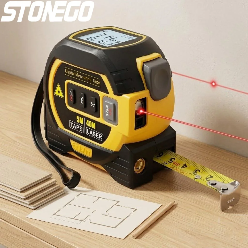 

Высокоточный лазерный дальномер 3-в-1 с инфракрасным излучением, 40/60 м, интеллектуальный измеритель расстояния, энергосберегающий прибор