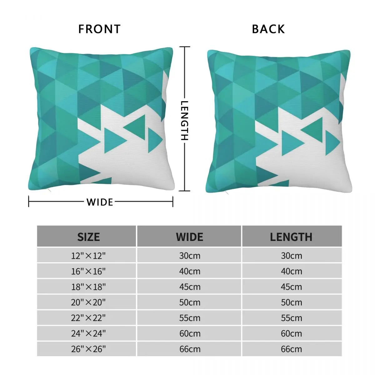 Boho Preppy Teal Blue White Square Pillowcase Polyester Linen Velvet Creative Zip Decor Sofa Seater Cushion Case 18