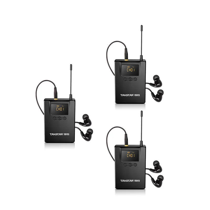 3pcs Bodypack Receiver for WPM-300 Wireless In-ear System simultaneous interpretation equipment