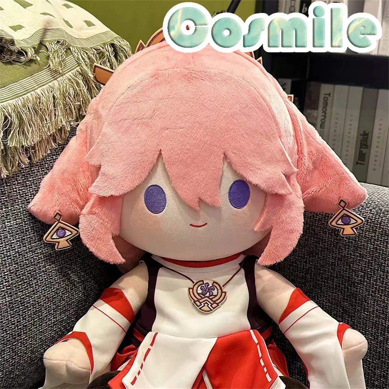 Pre-sale Genshin Impact Yae Miko やえ みこ 야에 미코 Stuffed Plushie 40cm Plush Sitting Doll Seated Doll Body Clothes Toy MT Jan