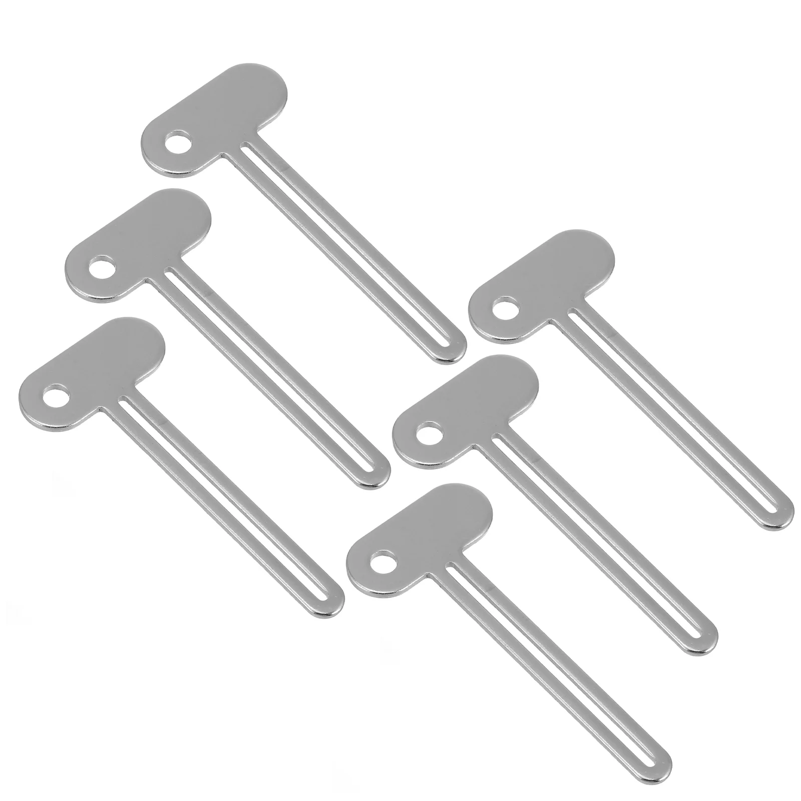 6 Pcs Extrusion Tool Tube Squeezer Tools Toothpaste Key Aluminum Alloy Squeezers