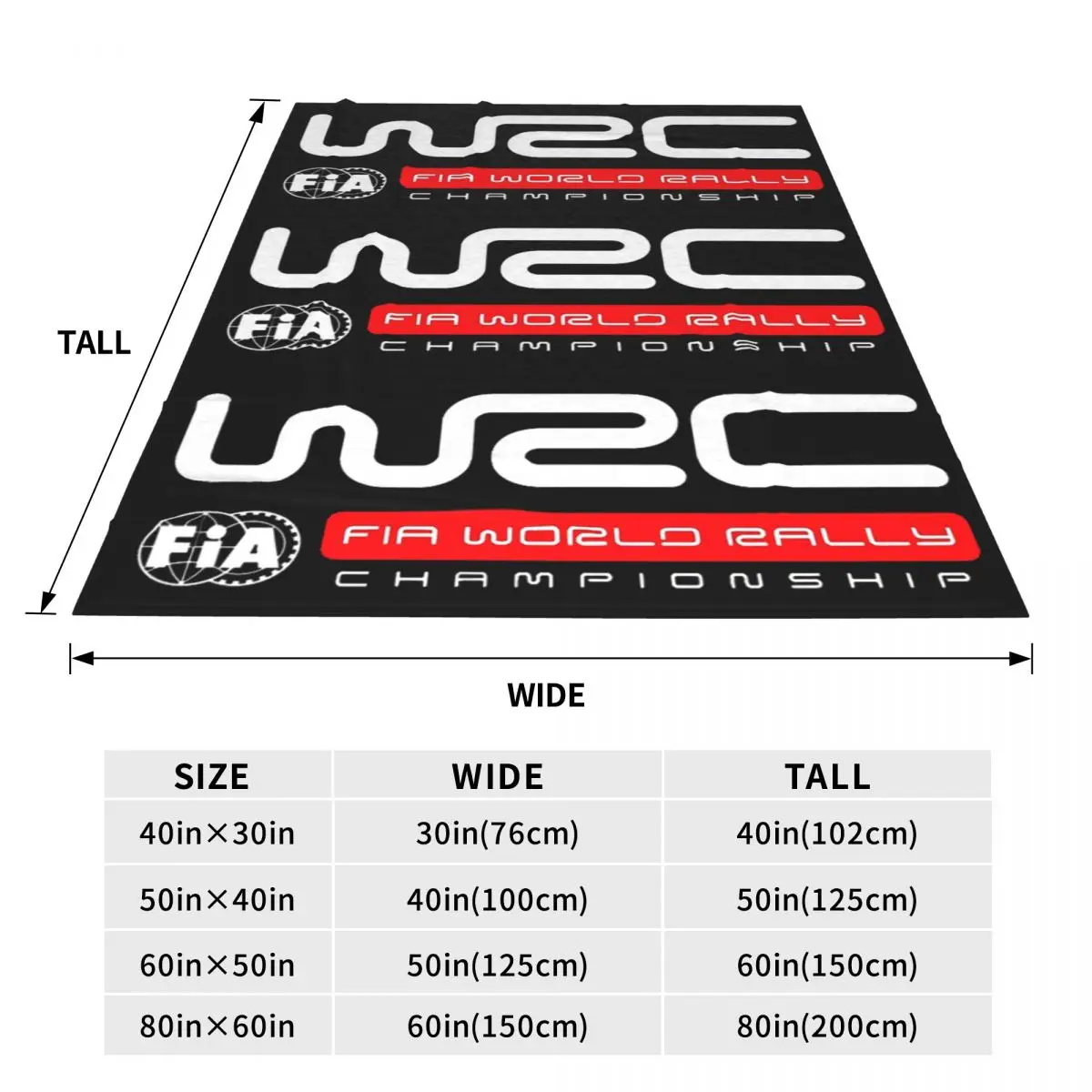 World Rally Championship WRC Blanket Fleece Sofa Throw Blanket Lightweight for Home Bedroom Outdoor Throws Bedspread Quilt