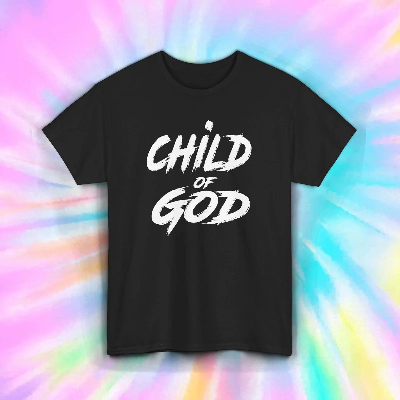 

Child of God Shirt Christian Faith Bold Religious Graphic Tee S-5XL