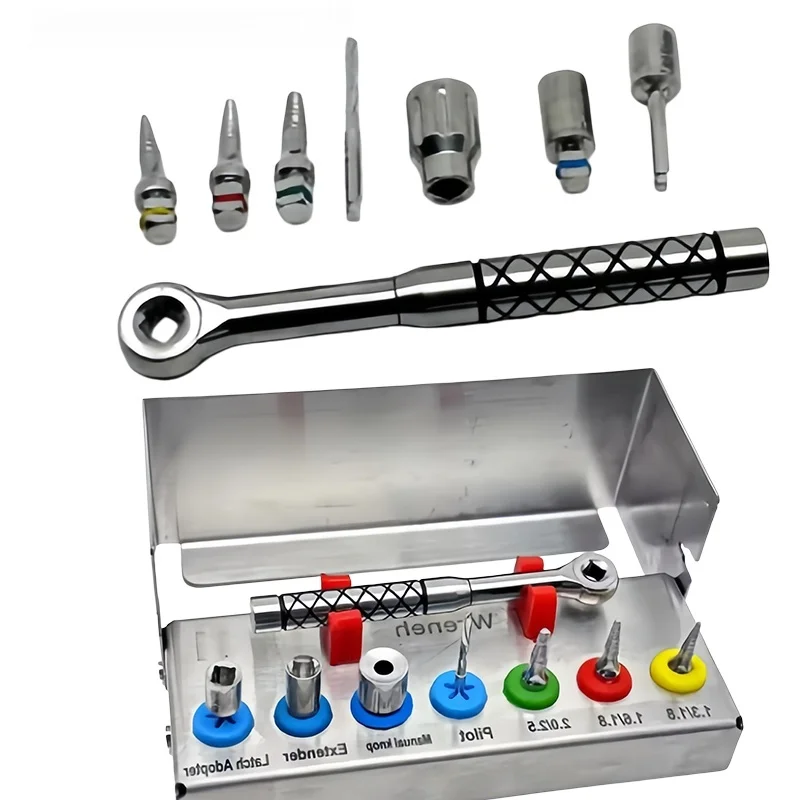 1Set Dental Implant Bone Expander Removal Tool, Damaged Retainer Removal Tool, Dental Implant Screwdriver Set