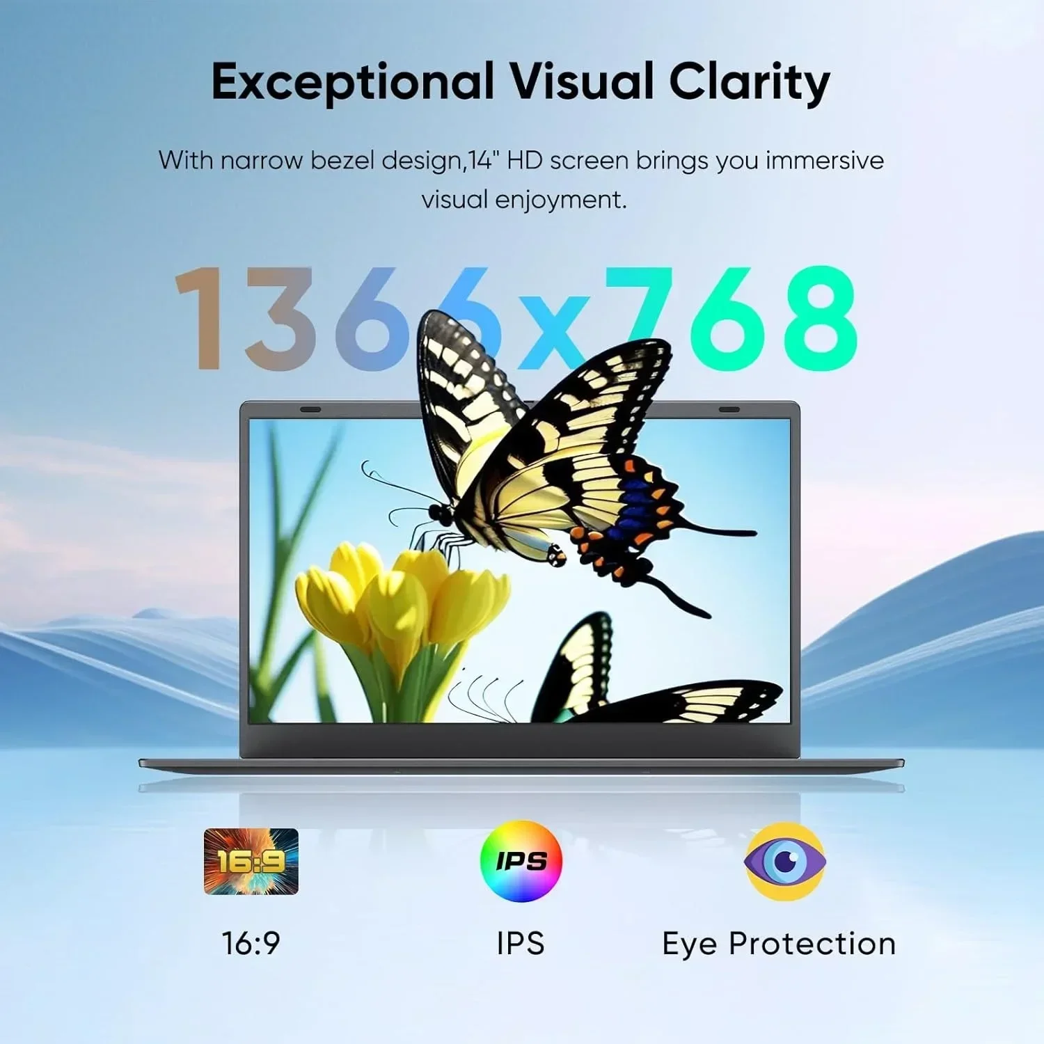 كمبيوتر محمول Windows 11 Pro مقاس 14.1 بوصة وذاكرة وصول عشوائي 32 جيجابايت وذاكرة وصول عشوائي 1024 جيجابايت SSD وHDMI وواي فاي ثنائي النطاق، كمبيوتر خفيف ورقيق للعمل، طالب المدرسة #4