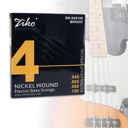 ZIKO Electric Bass Strings DN 045 Steel Core Nickel-plated Winding Suitable for 4 / 5 / 6-string Bass Guitar Accessories