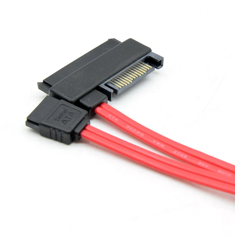 Hot Sale SAS HDD SFF-8482 to SATA Style SAS Ports Data Cable + 15Pin Power Connector 50CM