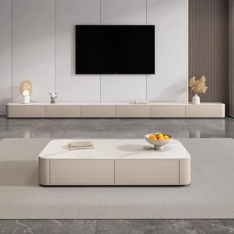 *Home Simple modern light luxury home living room rock slab TV cabinet tv stand monitor stands Rtv table panel cabinets furnitur