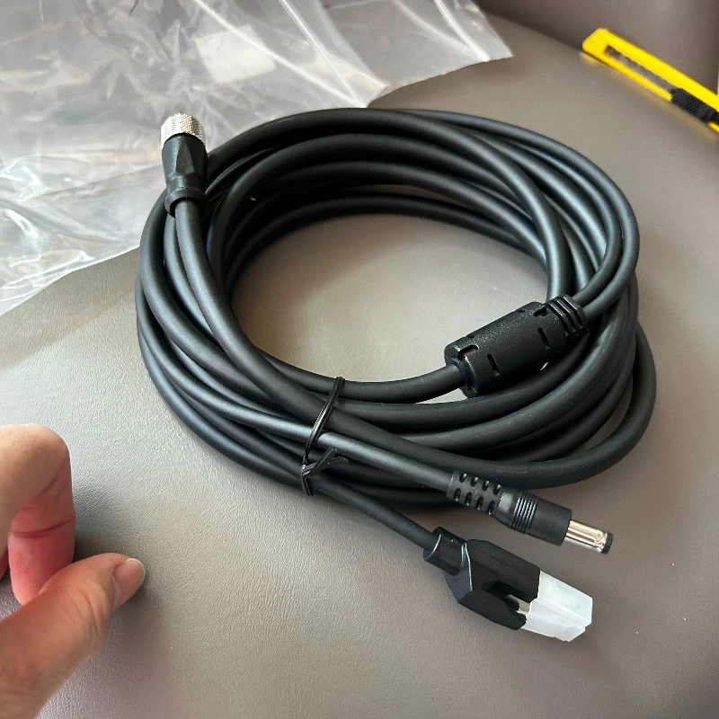 DC Male 1 To 3 Female M12 High-Flex Power Network Cable Compatible with DJI Livox LiDAR XT60 to RJ45 Waterproof Mid-70 Mid-360