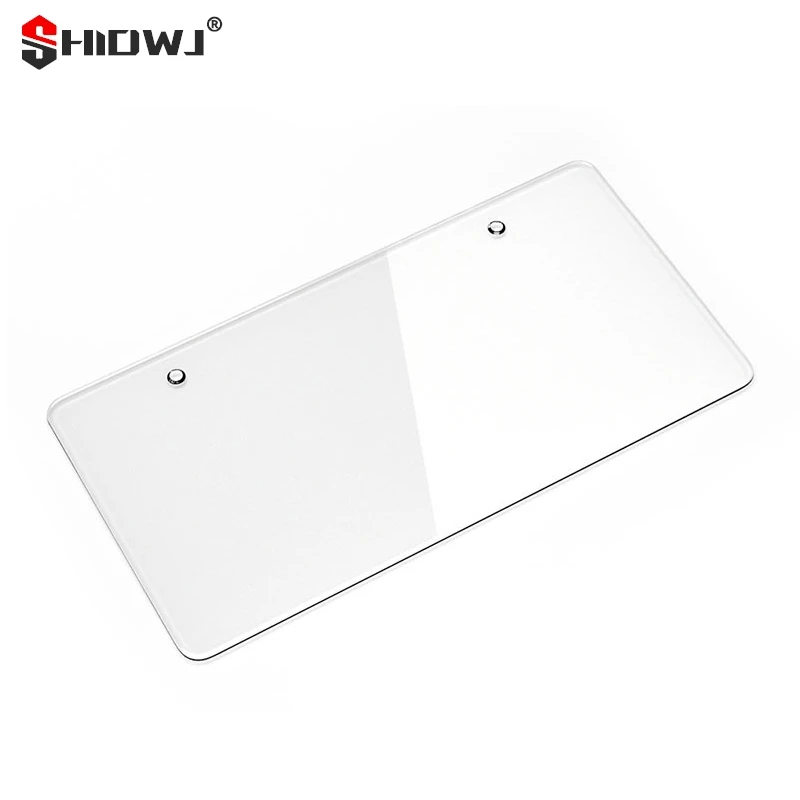 Clear Anti-Speed Red Light Toll Camera Stopper Plate Photo License Protective Cover Plate Frame Reflective Holder Decoration