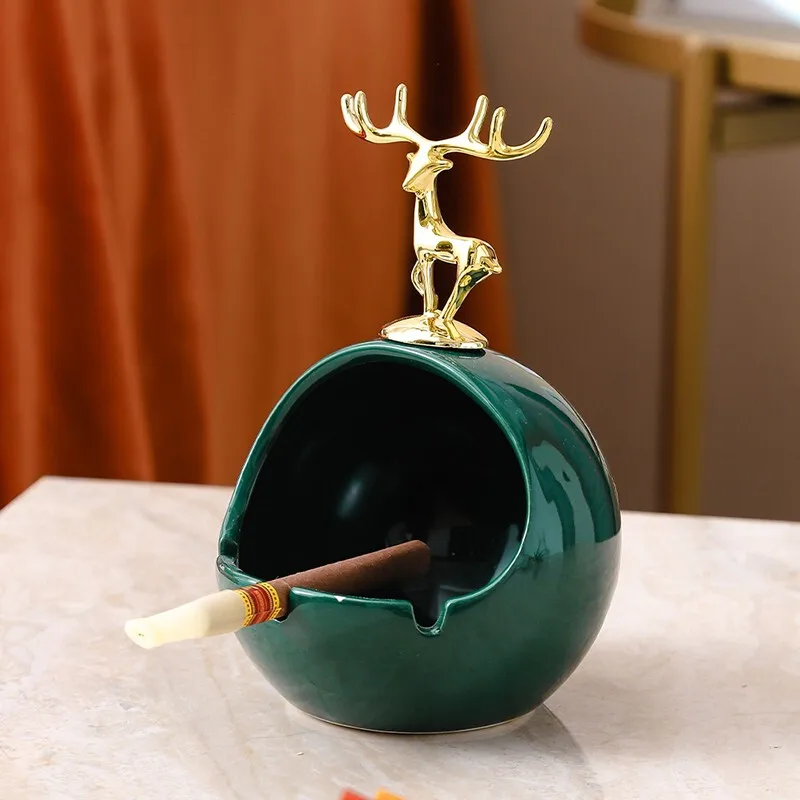 

Nordicashtray light luxury goldendeercreativehomeliving roomsundries table top personalitysimple and fashionable storageentrance