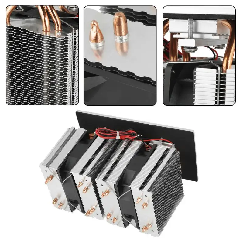 240W 2x12710 Electronic Semiconductor Refrigeration 12V Diy Refrigerator Cooler Cooling System Kit Diy Refrigerator Cooler